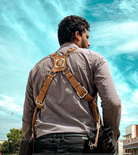 Load image into Gallery viewer, THE WARRIOR (Leather Double Camera Strap Belt with Customised Logo)