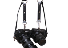 Load image into Gallery viewer, The Commando - Dual Leather &amp; Nylon Camera Strap