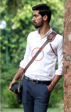Load image into Gallery viewer, THE TROOPER- Single Leather Camera Strap Belt Harness with Customised Logo
