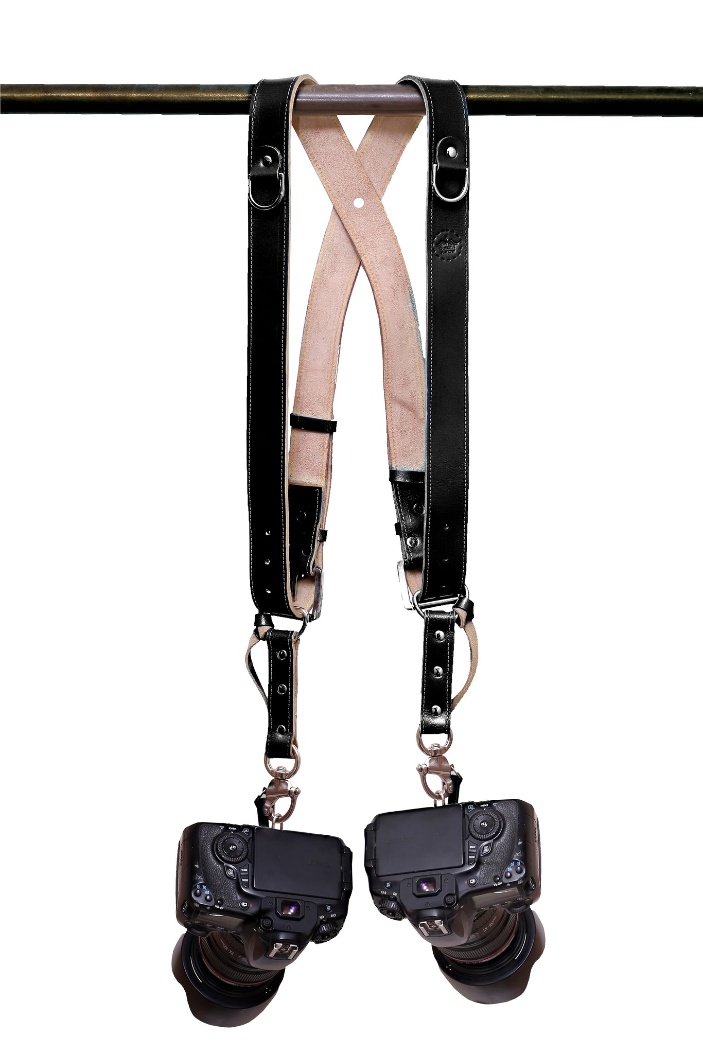 THE KNIGHT - Double Leather Camera Strap Belt Harness