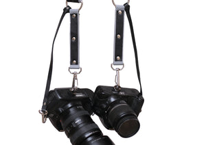The Commando - Dual Leather & Nylon Camera Strap